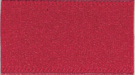 Berisford Scarlet Berry Double Faced Satin Ribbon 3mm